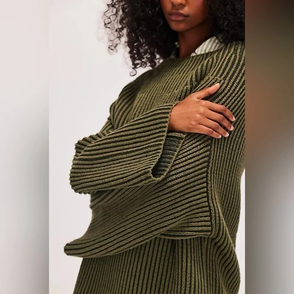 FREE PEOPLE Charlotte Green Tunic XS